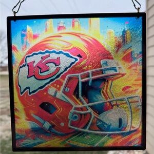 Kansas City Chiefs Glass Sun Catcher